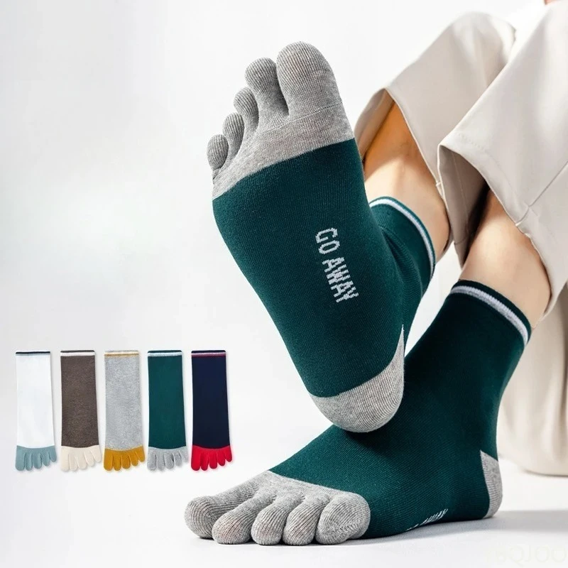 Toe Sock Split - 5 Pares de Meias Masculinas de