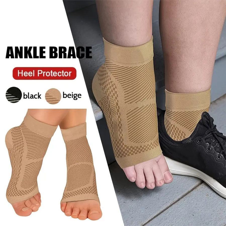 Ankle Brace Sock - 1 par de meias de compressão