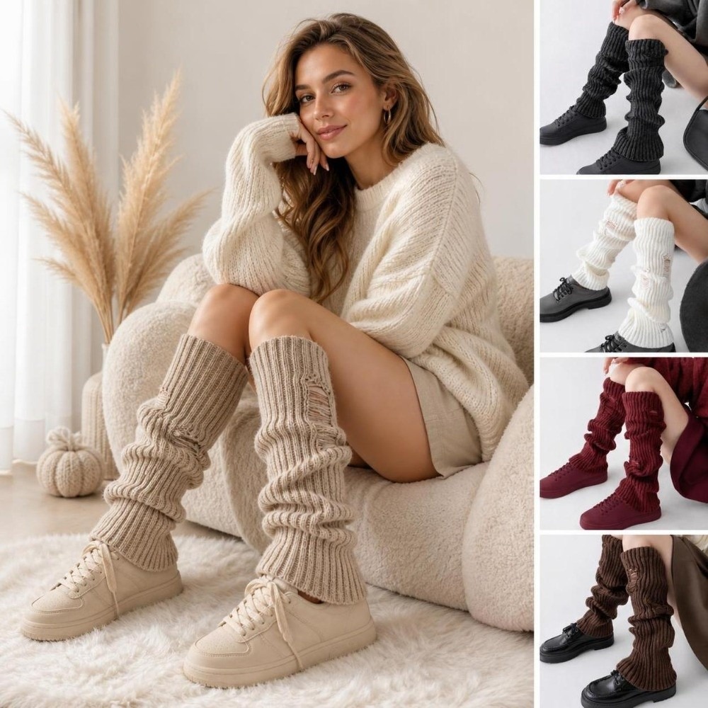 Boot Sock Slouchy - Meias de cano alto folgadas estilo
