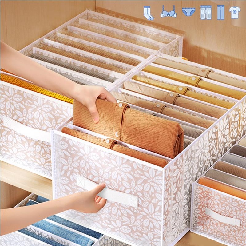 Sock Organizer Tray - Jeans compartimento caixa de armazenamento armário