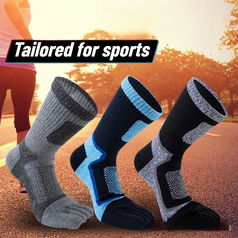 Toe Sock Split - 3 Pares de Meias de Algodão