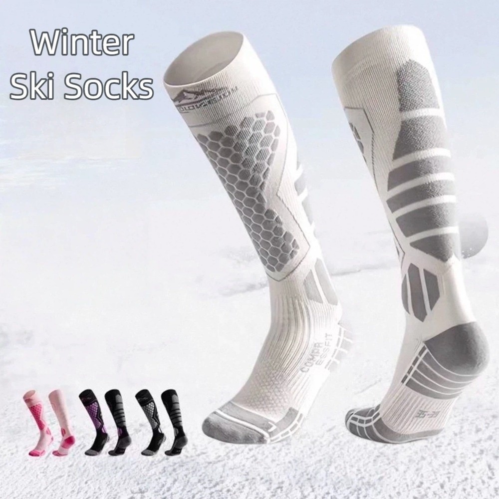 Thermal Sock Winter - Novas meias de esqui engrossadas antiderrapantes