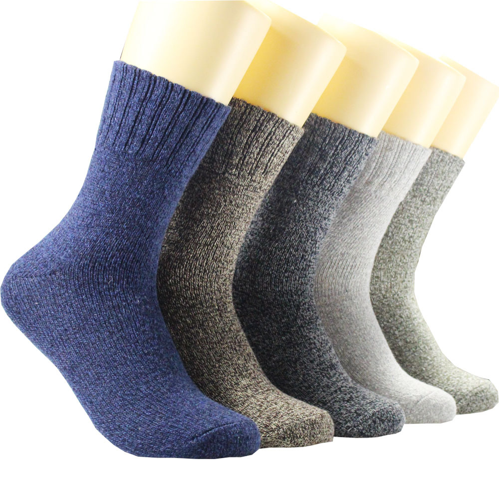 Cotton Crew Sock Pack - 5 Pares 1 Lote Meias Masculinas