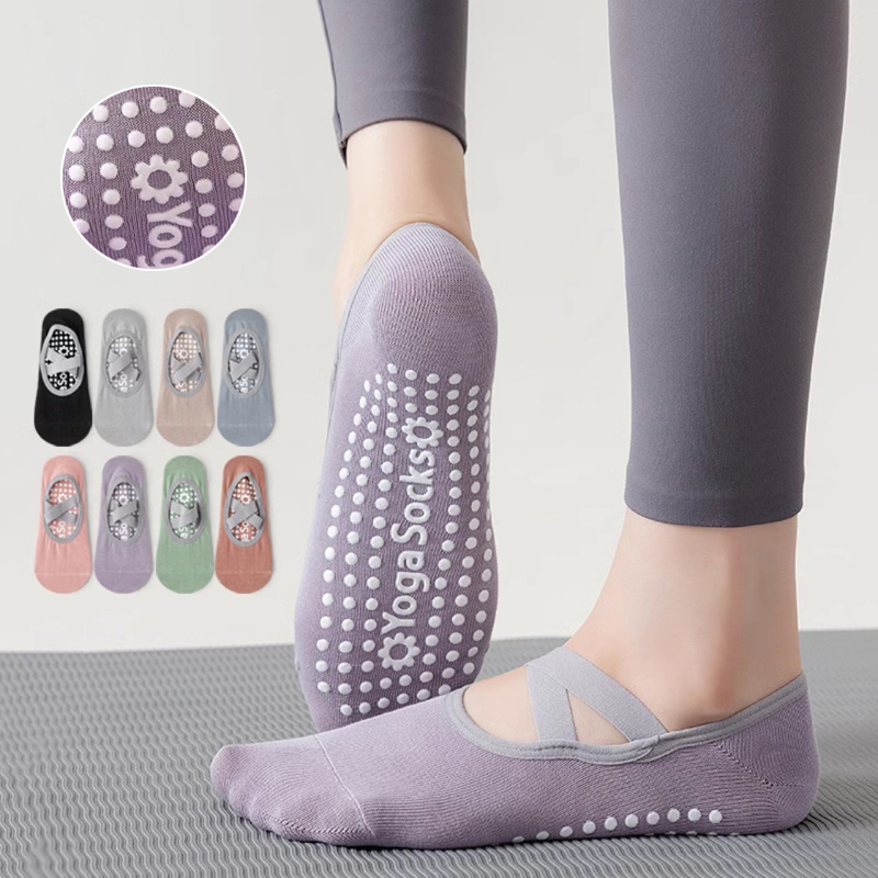 Grip Sock Yoga - Meias de yoga com fundo de