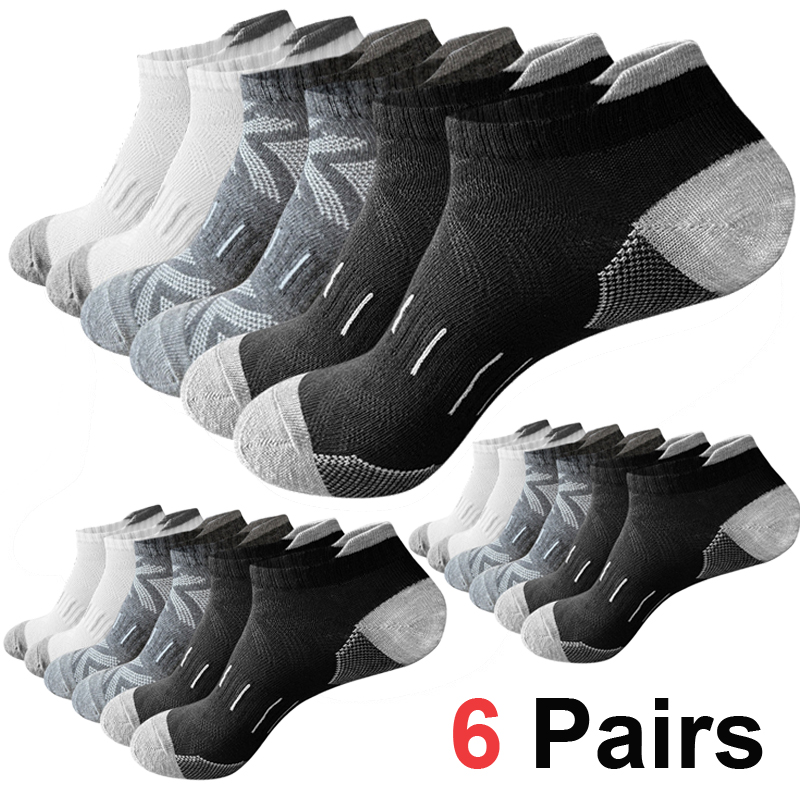 Athletic Sock Cushion - 6 Pares de Meias Masculinas com