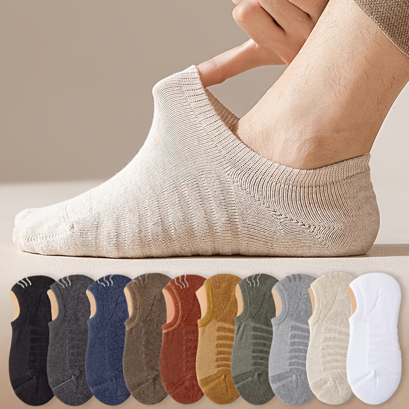 Invisibility Sock Loafer - 10 Pares de Meias Casuais Masculinas