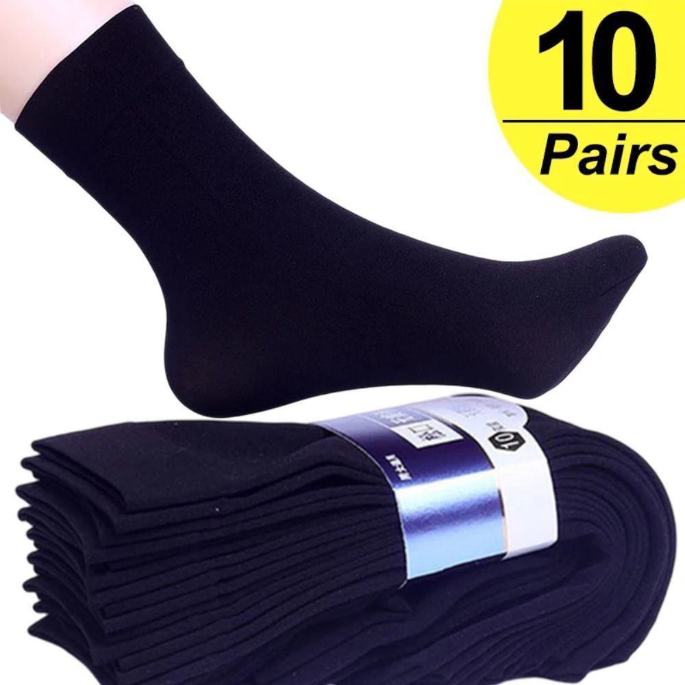 Silk Sock Bamboo - 10 Pares de Meias Masculinas Novas