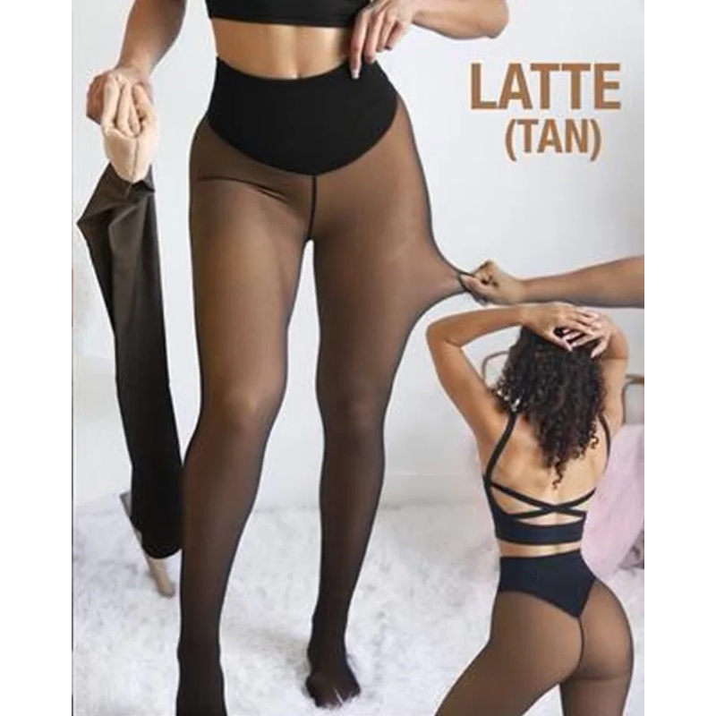 Tights Pantyhose Sheer - Meias-calças Térmicas Modeladoras com Forro de