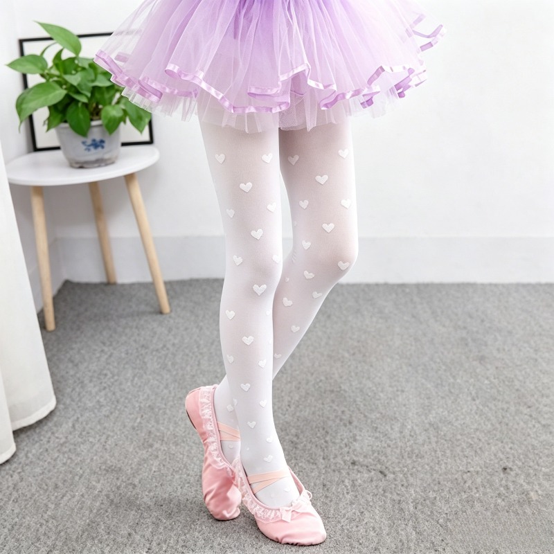 Tights Pantyhose Sheer - Meias-calças de Balé 10D com Laço