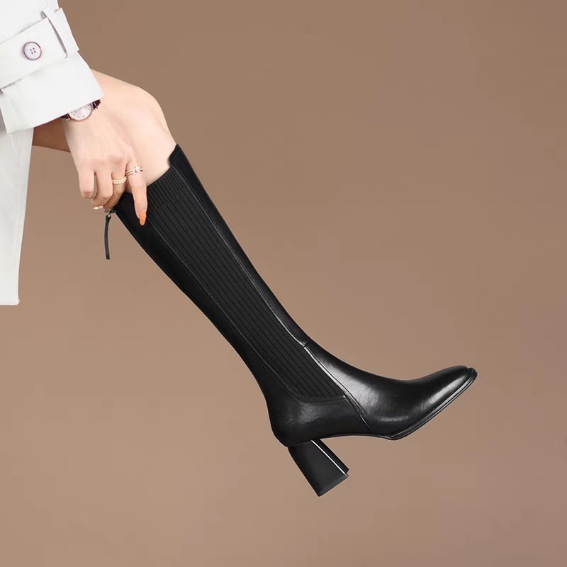 Knee High Sock Women - Botas de Cano Alto Femininas para