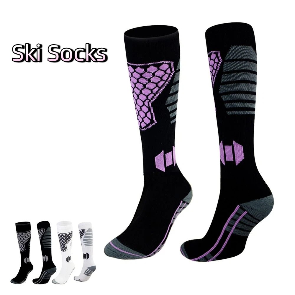 Thermal Sock Winter - Novas Meias de Esqui Reforçadas, Respiráveis,