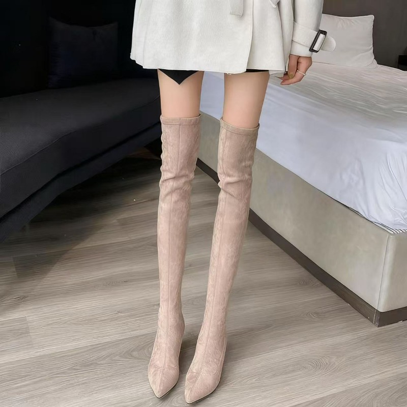 Knee High Sock Women - Botas femininas sexy dedo do pé