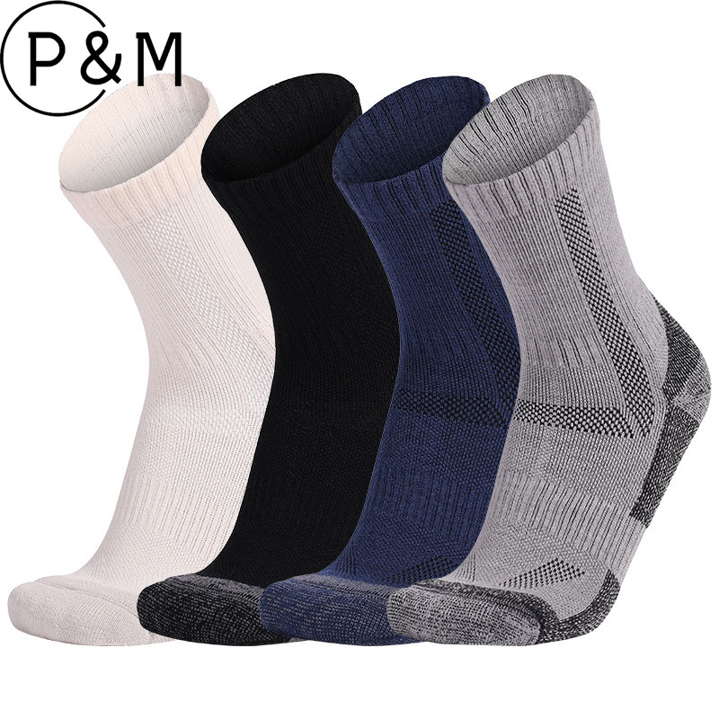 Wool Hiking Sock - Meias masculinas grossas de lã merino,