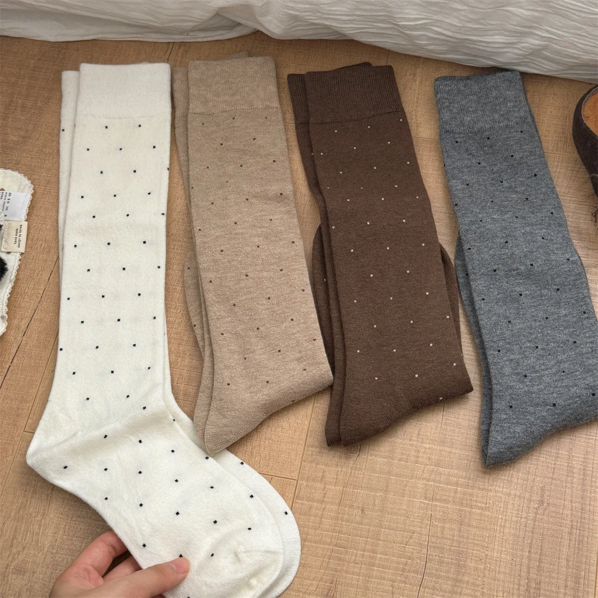 Silk Sock Bamboo - Sp & cidade inverno doce bolinhas