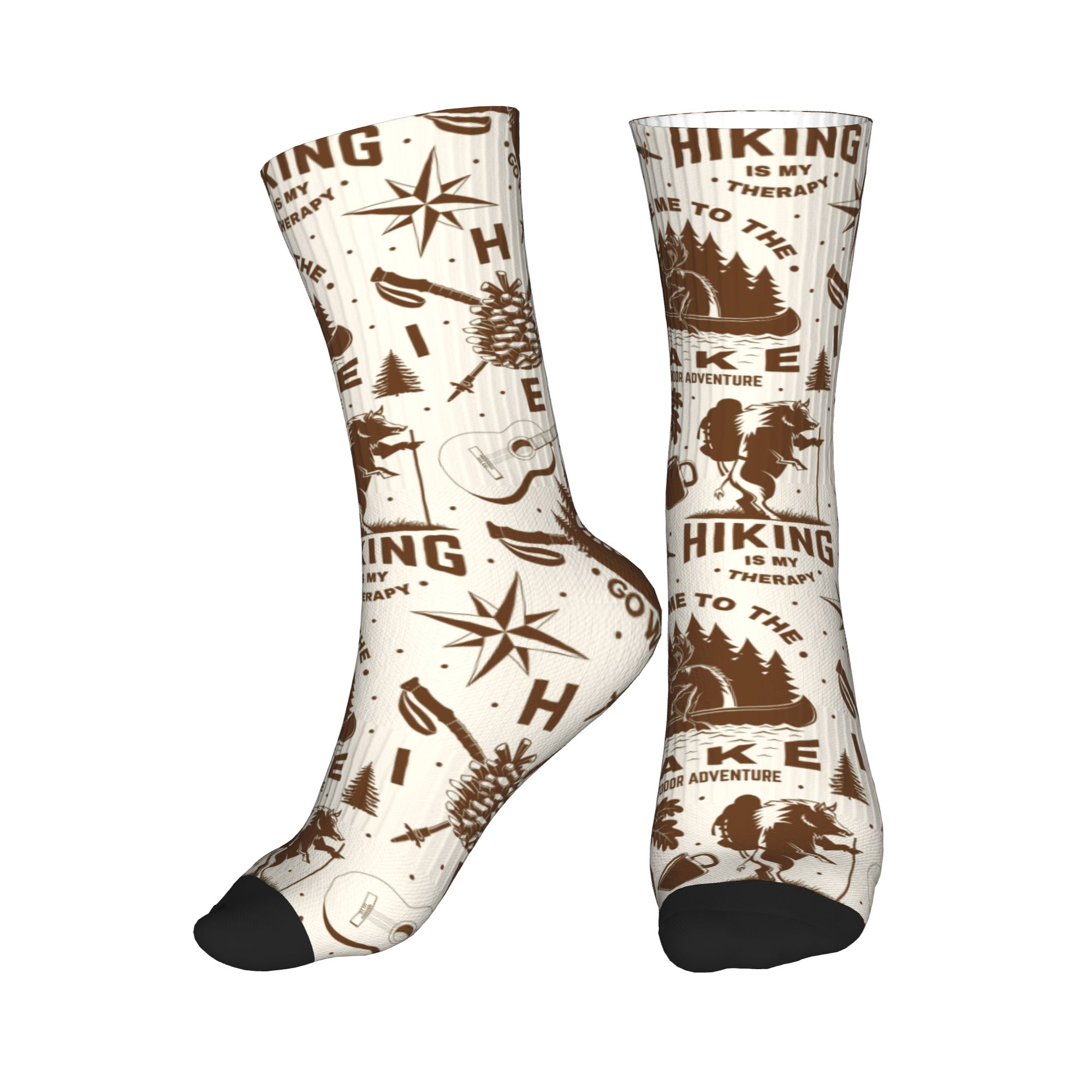 Dress Sock Men - Meias masculinas vintage com estampa de