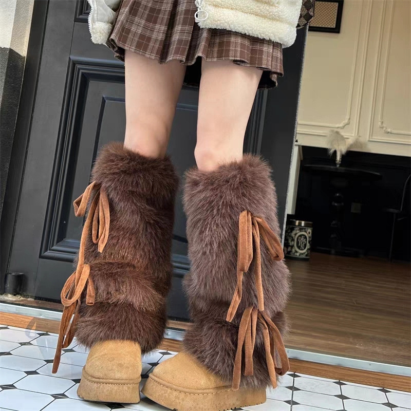 Boot Sock Slouchy - Aquecedores de Pernas de Pele Sintética