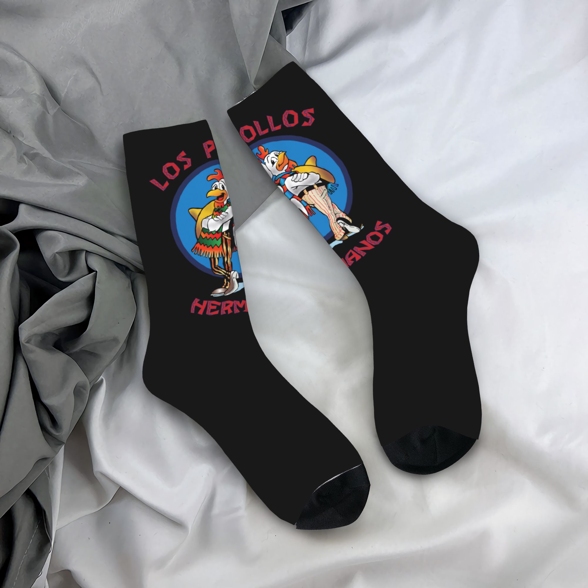 Dress Sock Men - Meias Divertidas Personalizadas Los Pollos Hermanos