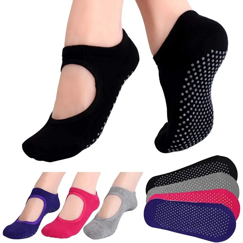 Grip Sock Yoga - Meias de Yoga Antiderrapantes Sem Costura