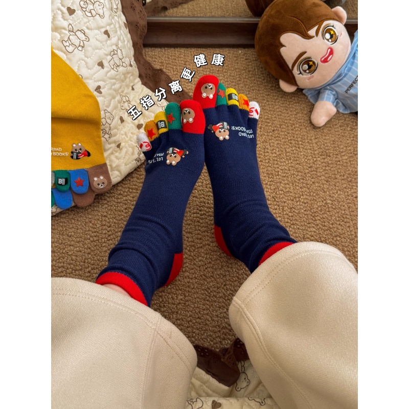 Toe Sock Split - Meias femininas adoráveis de cinco dedos