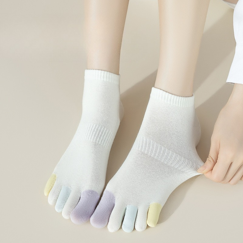 6 pares verão fino respirável  - Toe Sock Split avaliação e preço