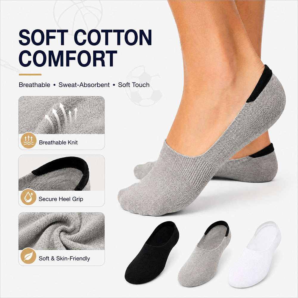 6 Pares de Meias Invisíveis Un - Invisibility Sock Loafer avaliação e preço
