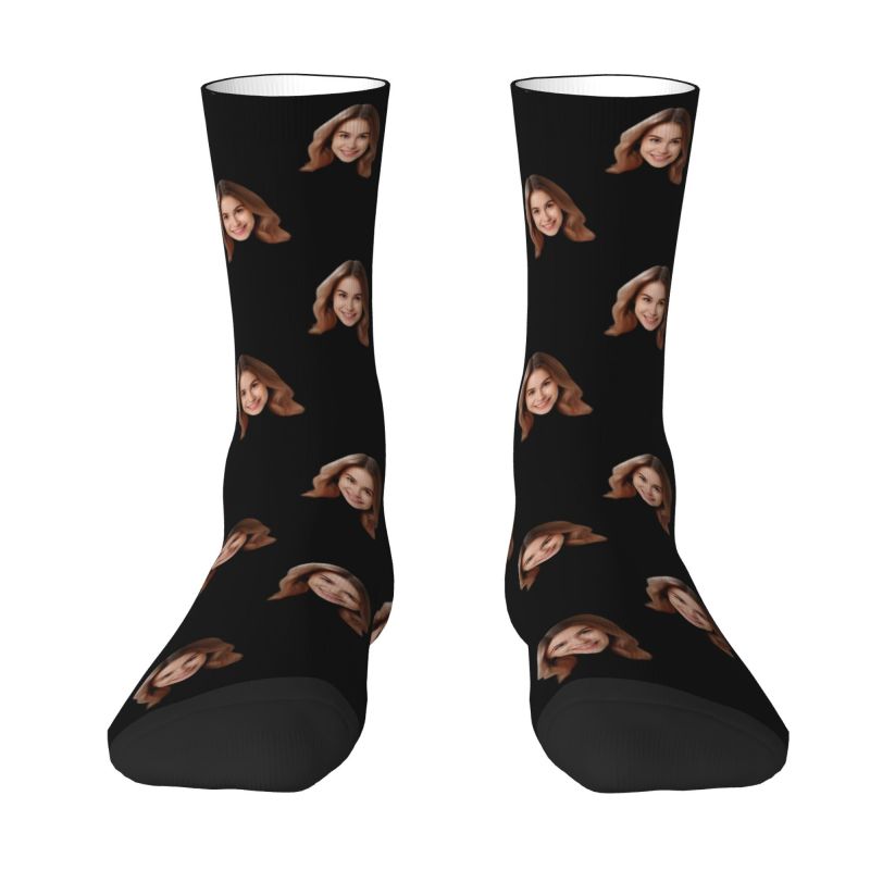 Personalizado rosto foto homen - Dress Sock Men avaliação e preço