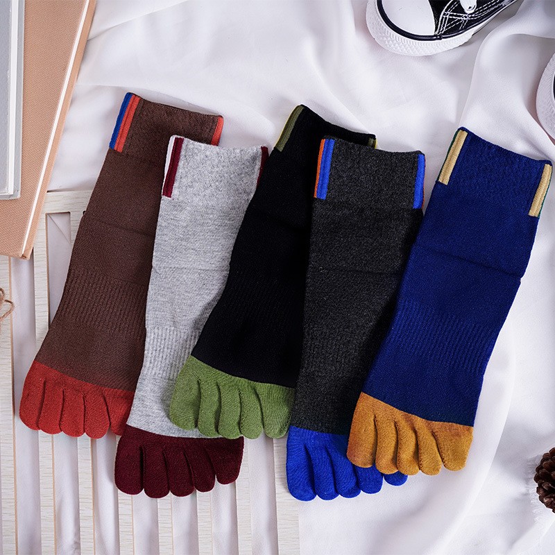 Meias masculinas casuais de ci - Toe Sock Split avaliação e preço