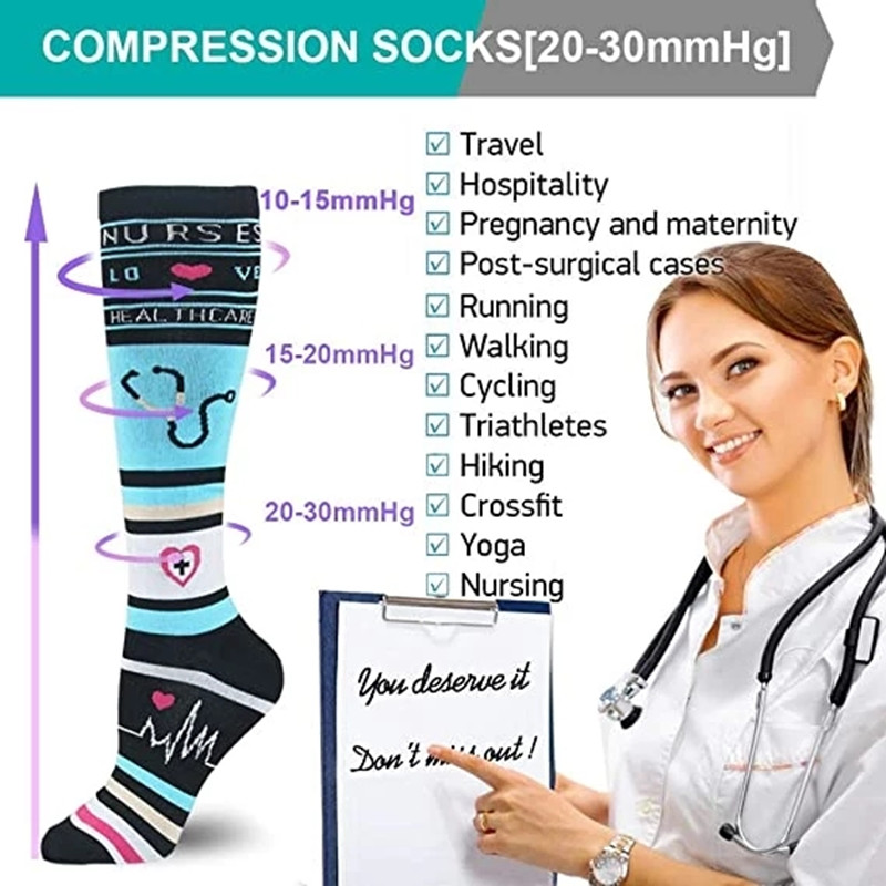 Novas meias de compressão vari - Compression Sock Medical avaliação e preço