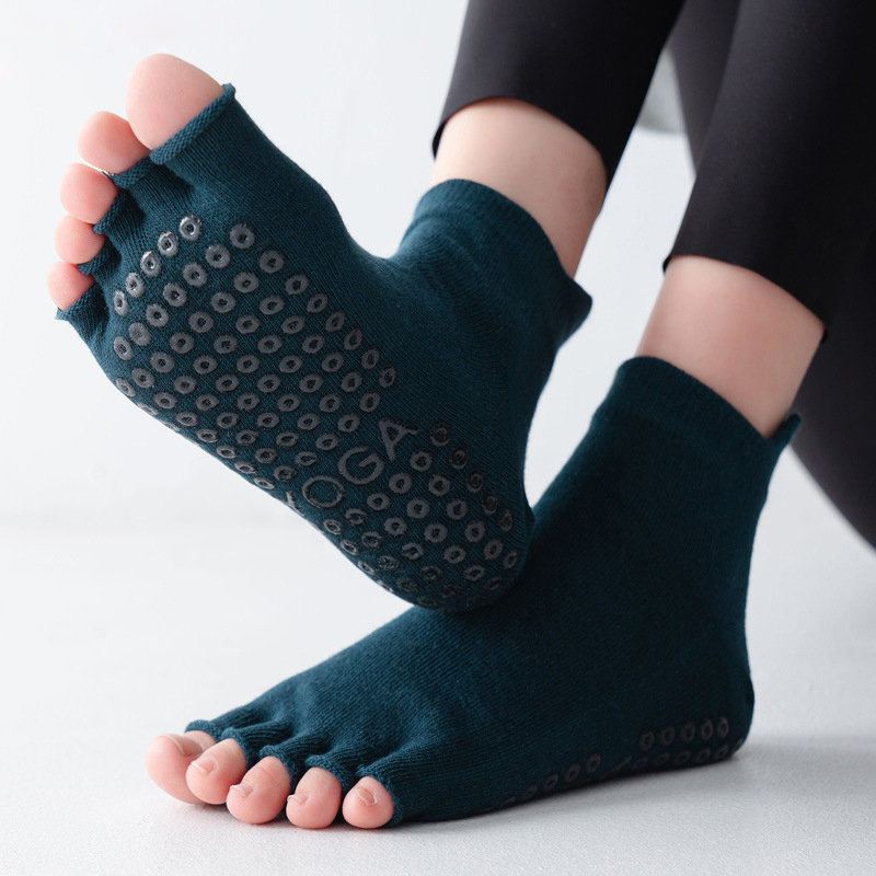 Meias de yoga meio dedo do pé  - Grip Sock Yoga avaliação e preço