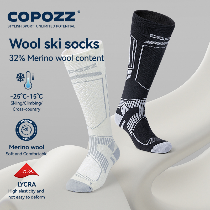 Copozz novas meias de esqui de - Thermal Sock Winter avaliação e preço