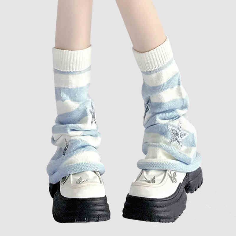 Polainas Listradas Y2K com Est - Boot Sock Slouchy avaliação e preço