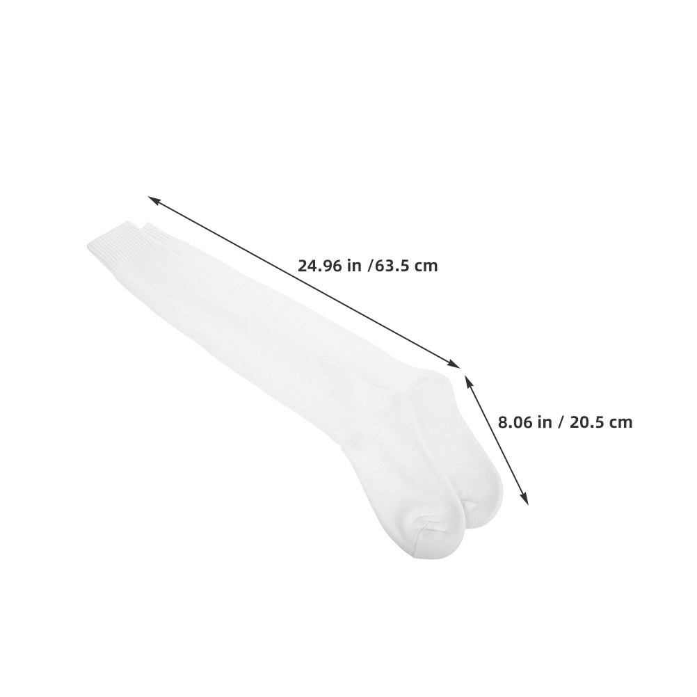 1 Par de Meias Brancas de Comp - Athletic Sock Cushion avaliação e preço