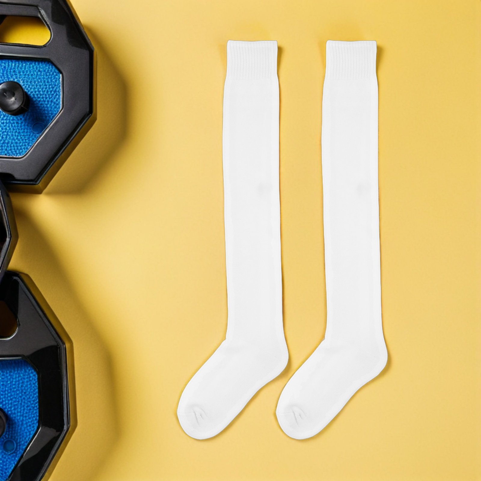 1 Par de Meias Brancas de Comp - Athletic Sock Cushion avaliação e preço