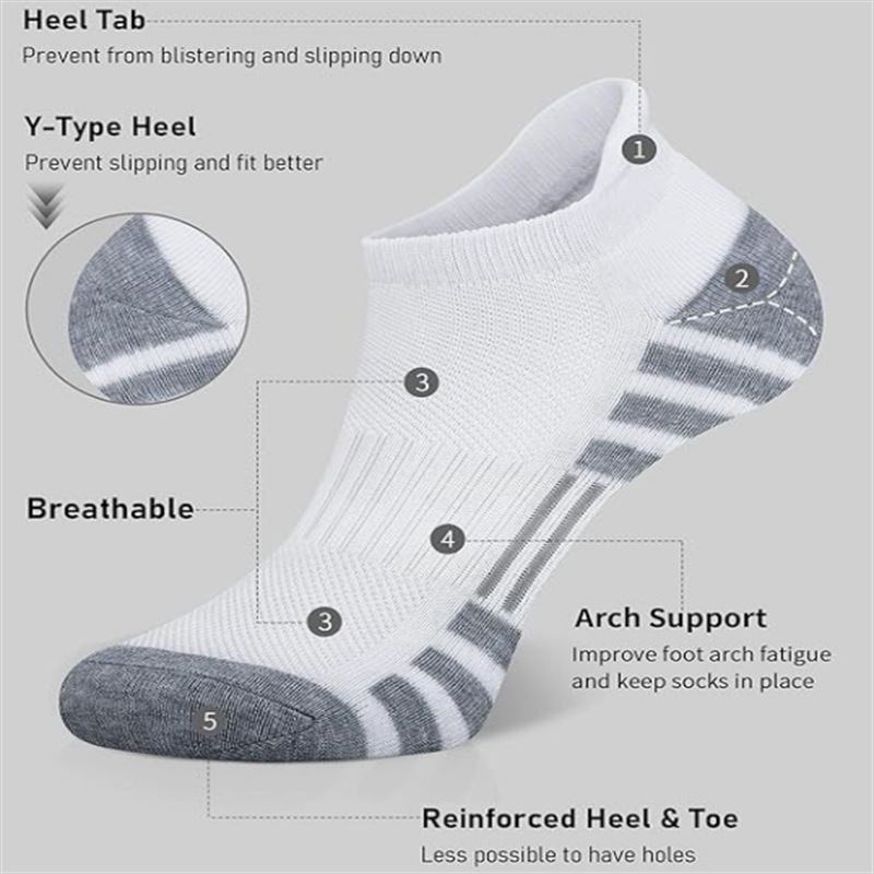 6/24 Pares de Meias Esportivas - Ankle Sock Low Cut avaliação e preço