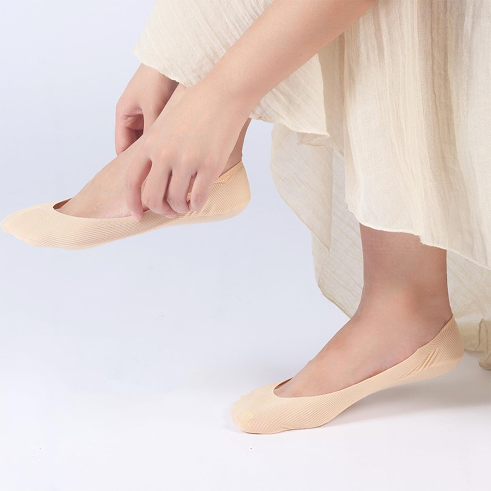 6 Pares de Meias Invisíveis Fe - Invisibility Sock Loafer avaliação e preço