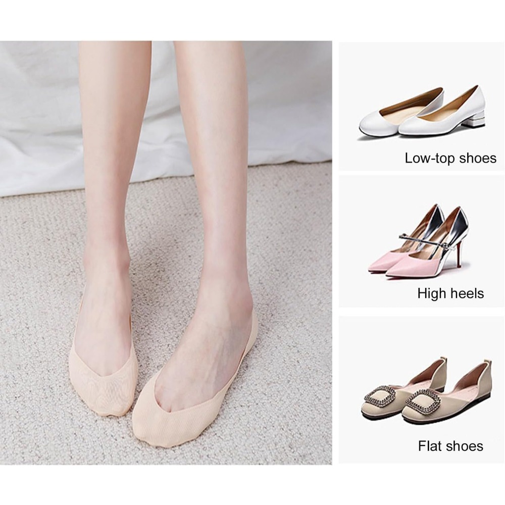 6 Pares de Meias Invisíveis Fe - Invisibility Sock Loafer avaliação e preço
