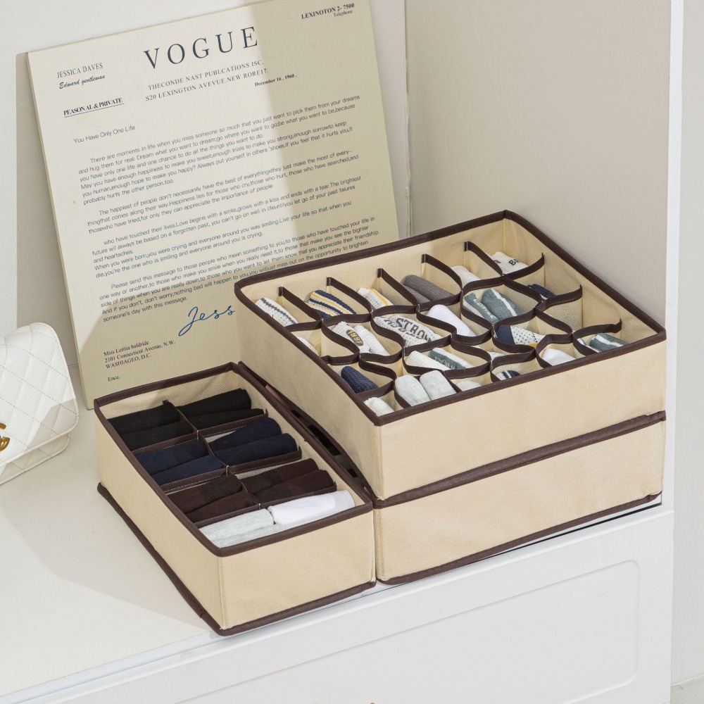 Organizador de Gavetas com 24  - Sock Organizer Tray avaliação e preço