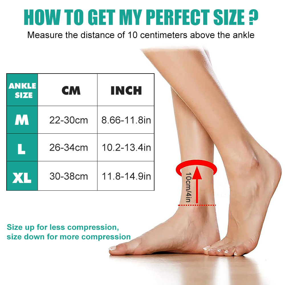 1 Par de Meias de Compressão p - Ankle Brace Sock avaliação e preço