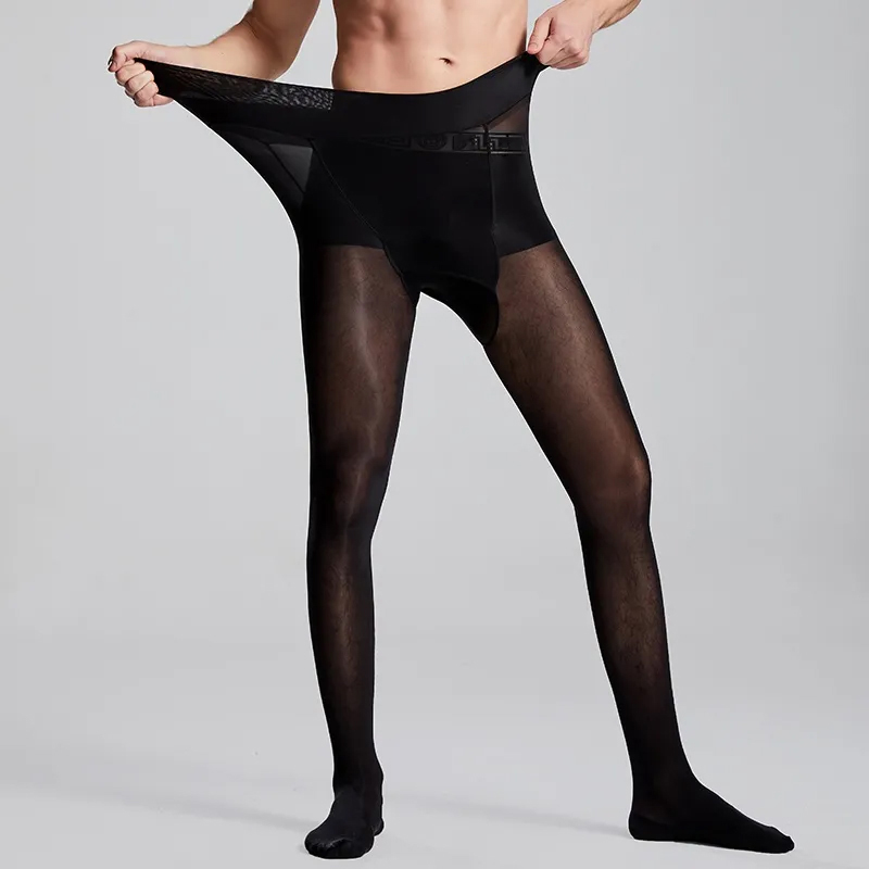 Plus size masculino sexy puro  - Tights Pantyhose Sheer avaliação e preço
