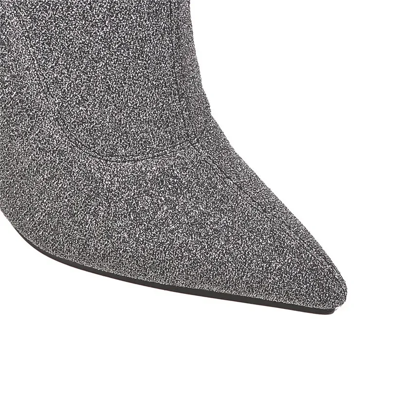 Plus size estiramento leopardo - Knee High Sock Women avaliação e preço