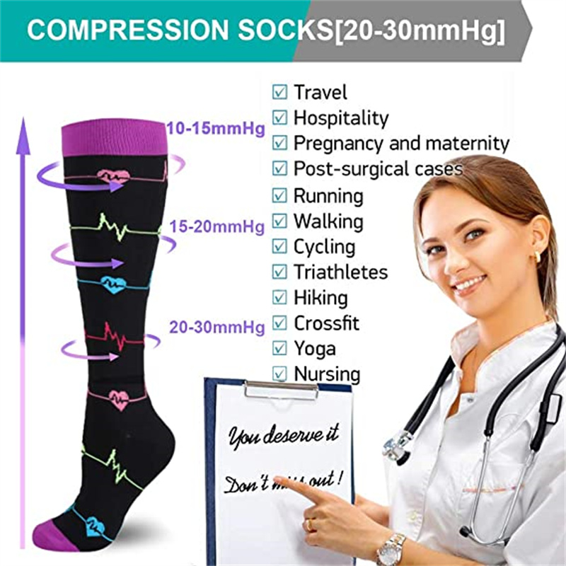 Meias de compressão unissex pa - Compression Sock Medical avaliação e preço