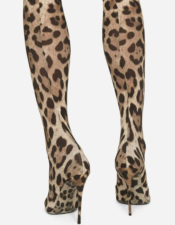 Sexy leopardo sobre o joelho m - Knee High Sock Women avaliação e preço