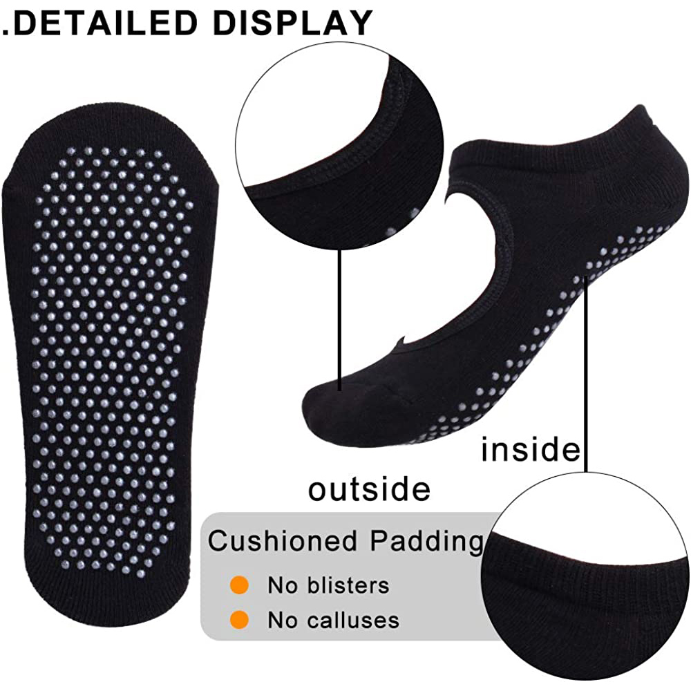 Sem costas antiderrapante fitn - Grip Sock Yoga avaliação e preço