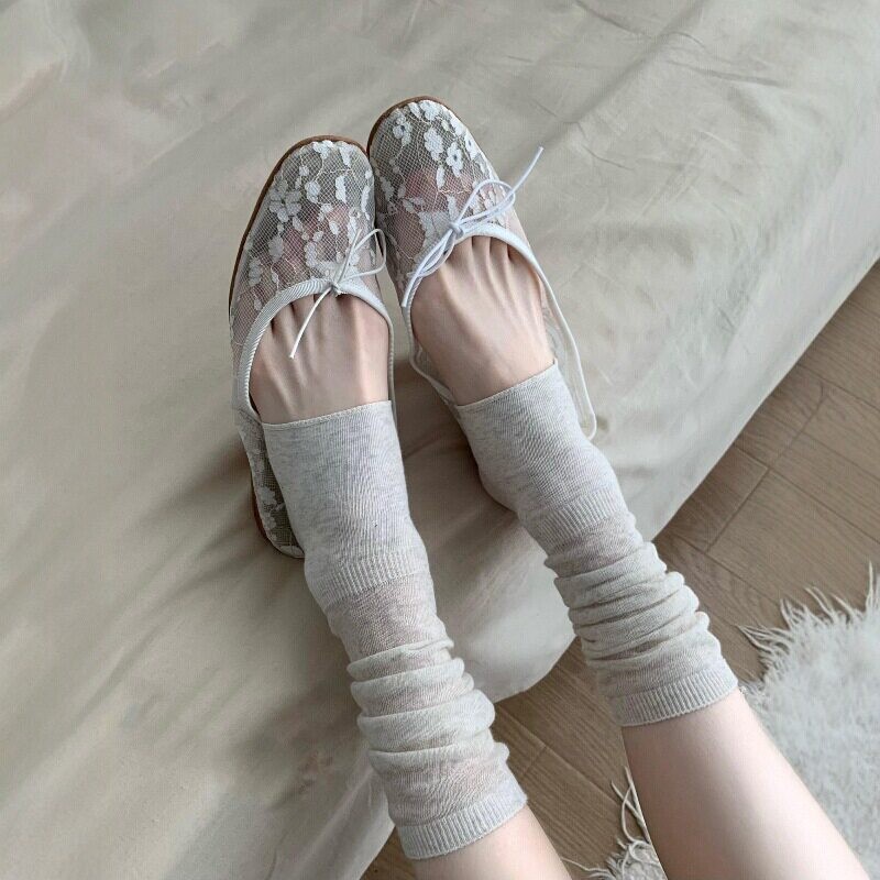 1 Par de Polainas de Malha Tra - Boot Sock Slouchy avaliação e preço