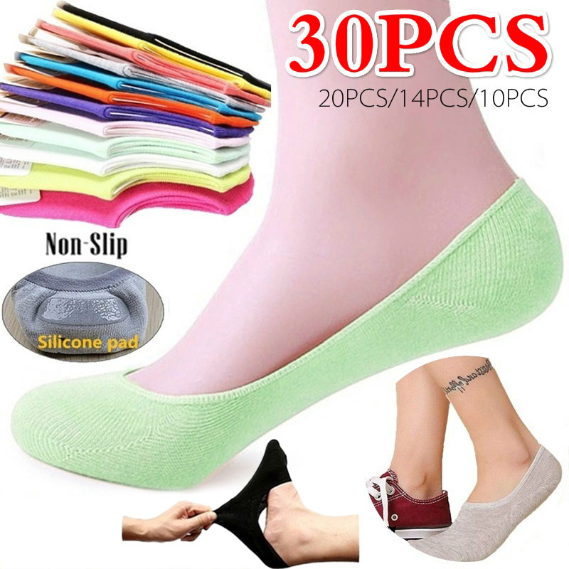 5 pares 10 pçs meias femininas - Invisibility Sock Loafer avaliação e preço