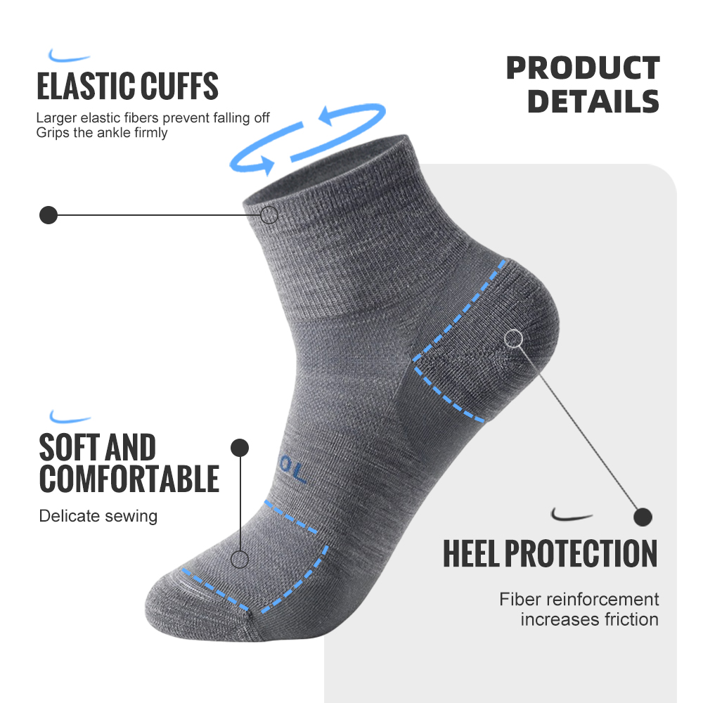 Wrels meias de lã merino compr - Wool Hiking Sock avaliação e preço