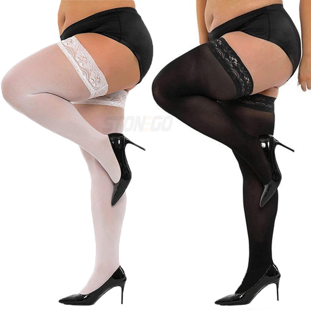 Além de meias de renda ultrafi - Thigh High Sock Stay Up avaliação e preço