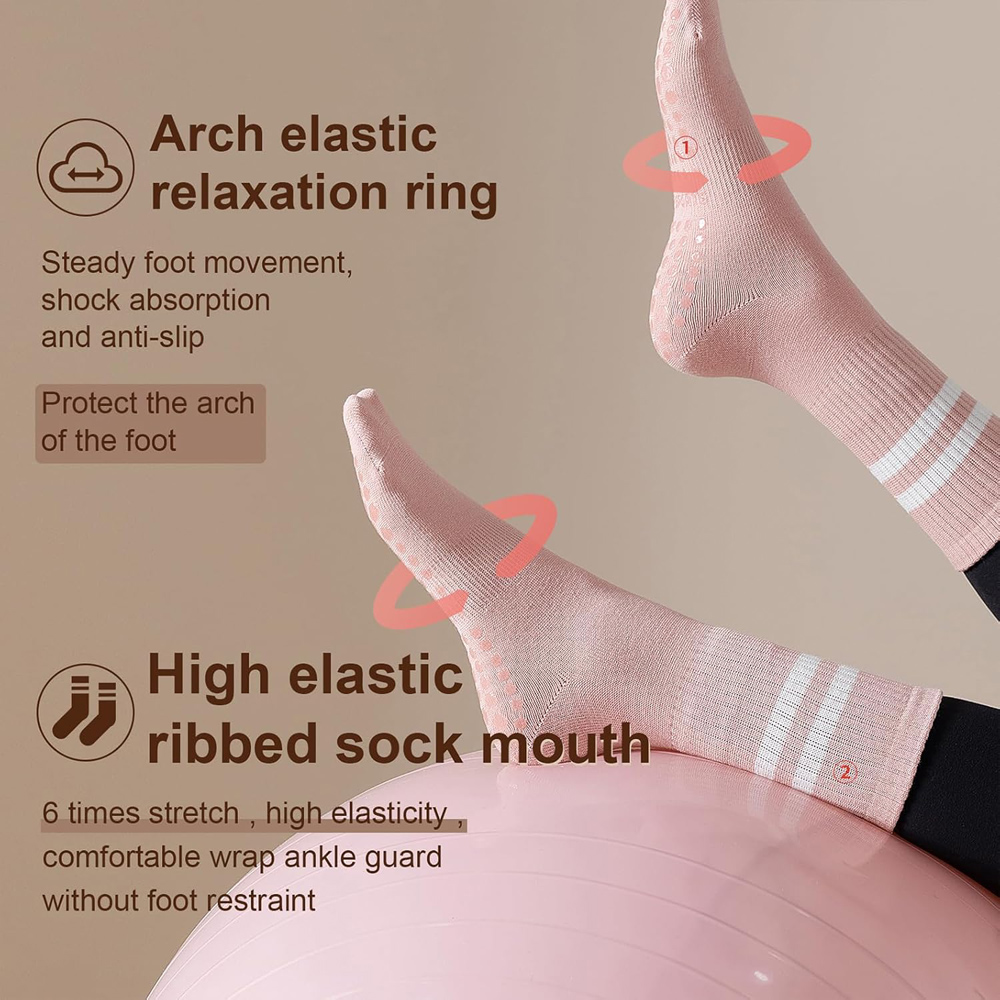 Meias de ioga e pilates com al - Grip Sock Yoga avaliação e preço