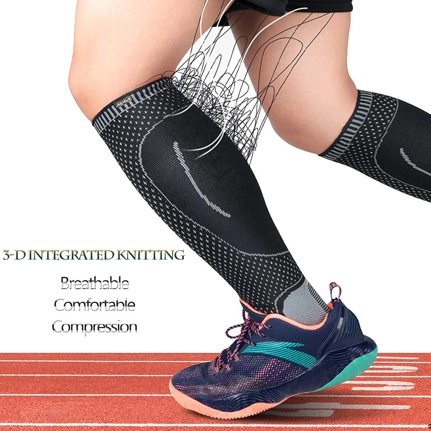 1 par de meias de compressão p - Ankle Brace Sock avaliação e preço