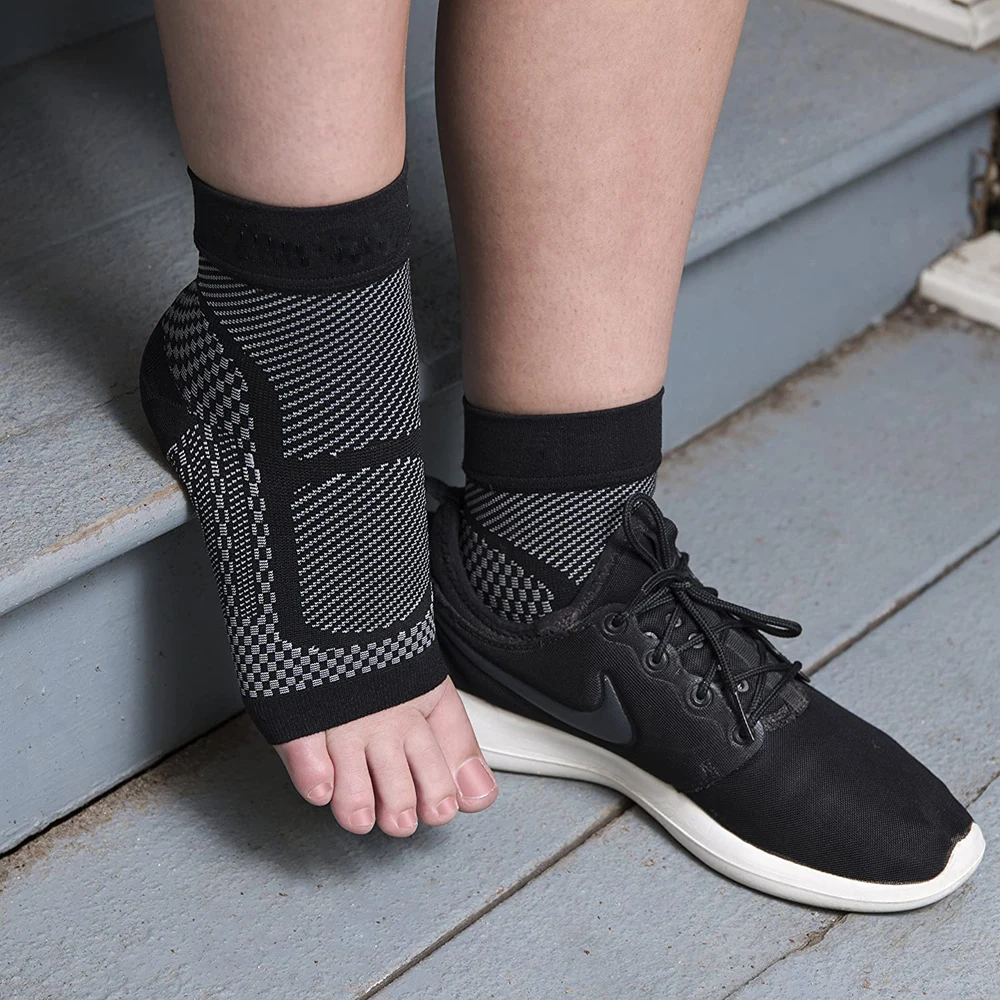 1 par esportes tornozelo supor - Ankle Brace Sock avaliação e preço